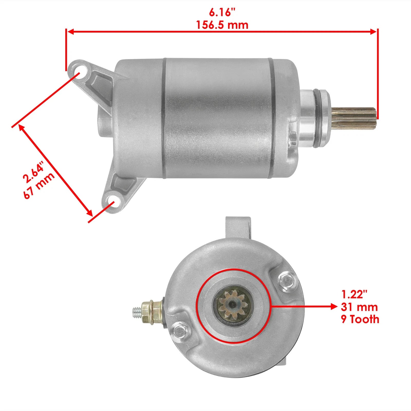 Starter for Yamaha Atv 450 YFZ450  New 2004-2013 5Tg-81800-00-00