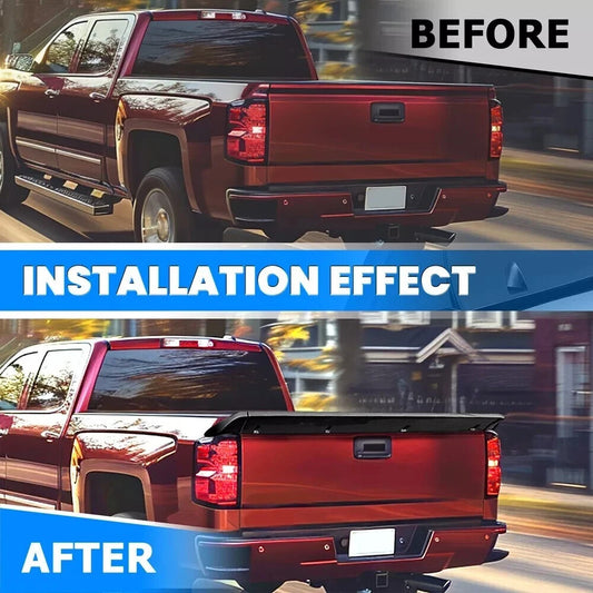 3PCS For Chevy Silverado 2007-2014 Tailgate Tail gate Wing Spoiler