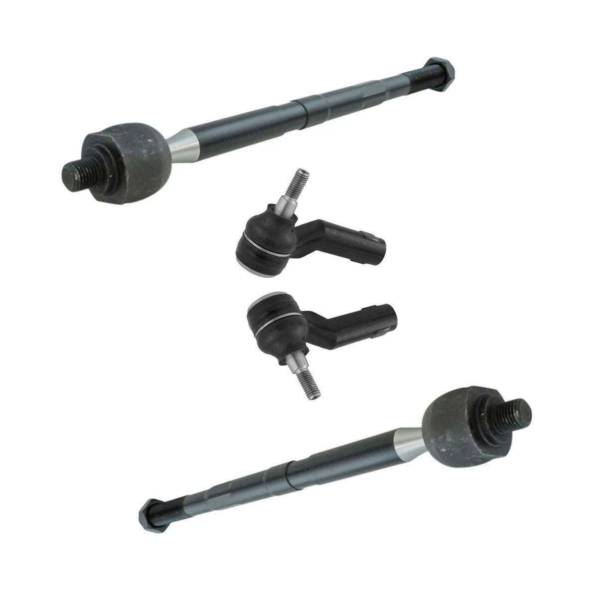 4 Piece Inner Outer Tie Rod Kit Driver & Passenger Sides for Ford Escape Focus