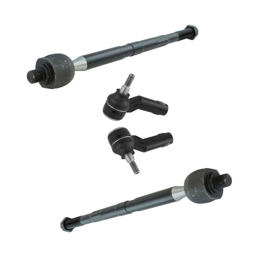 4 Piece Inner Outer Tie Rod Kit Driver & Passenger Sides for Ford Escape Focus