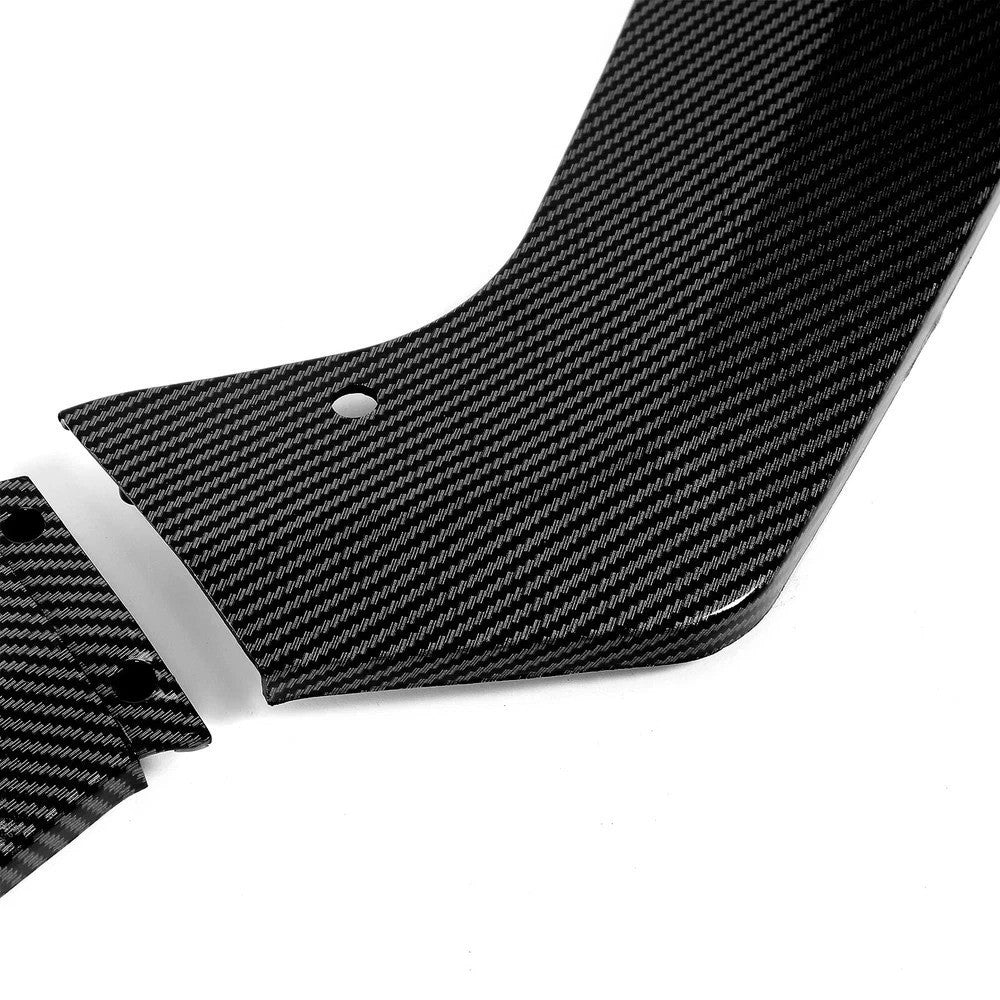 For 18-23 Ford Mustang Carbon Look GT-Style Front Bumper Body Kit Splitter Lip
