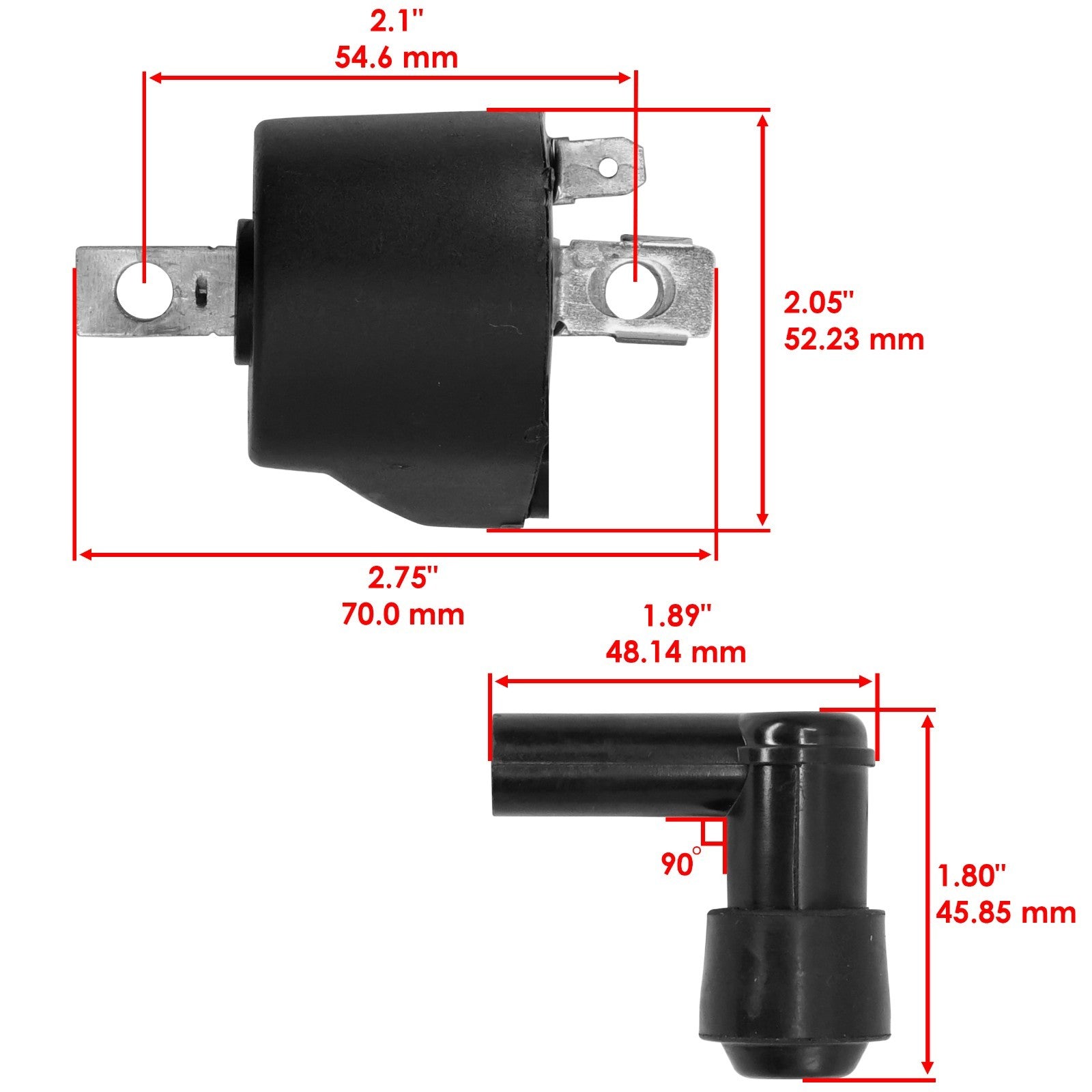 Ignition Coil for Polaris Trail Boss 350L 2X4 4X4 1990 1991 1992 1993