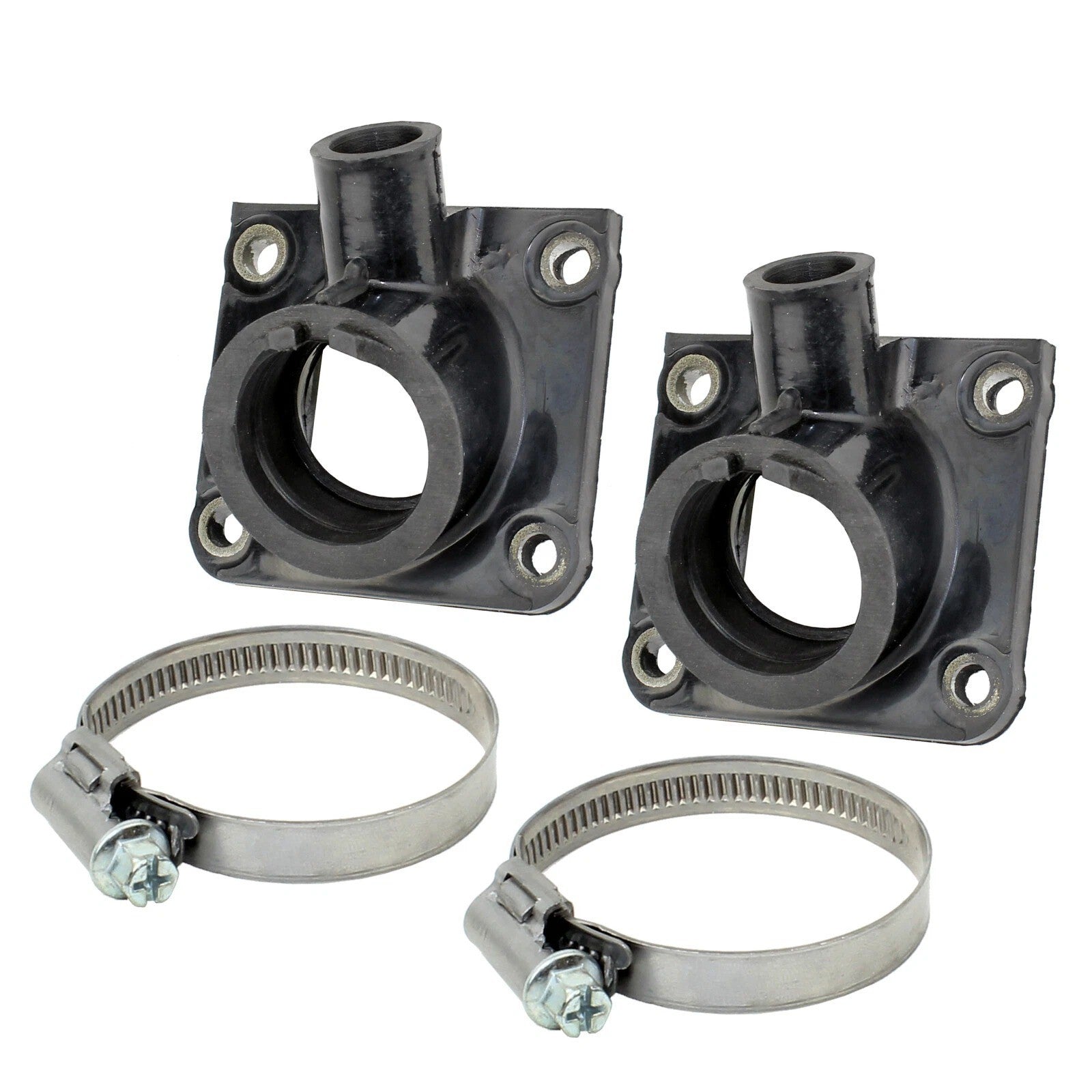 Set of 2 Carburetor Intake Boots W/Clamp for Yamaha Banshee 350 YFZ350 1987-2006