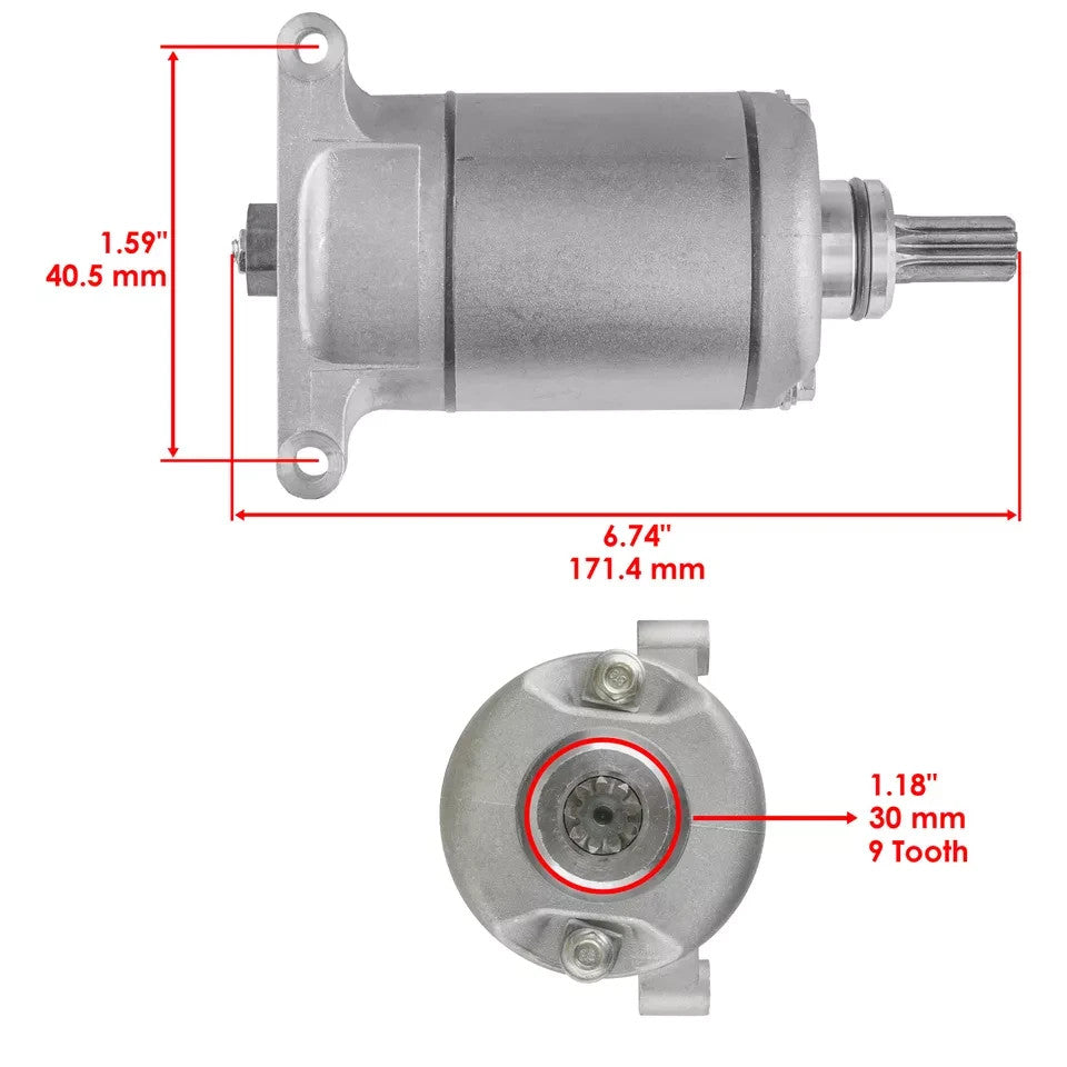 Starter for Yamaha Grizzly 700 EPS YFM700FG 686CC Engine 2009-2025