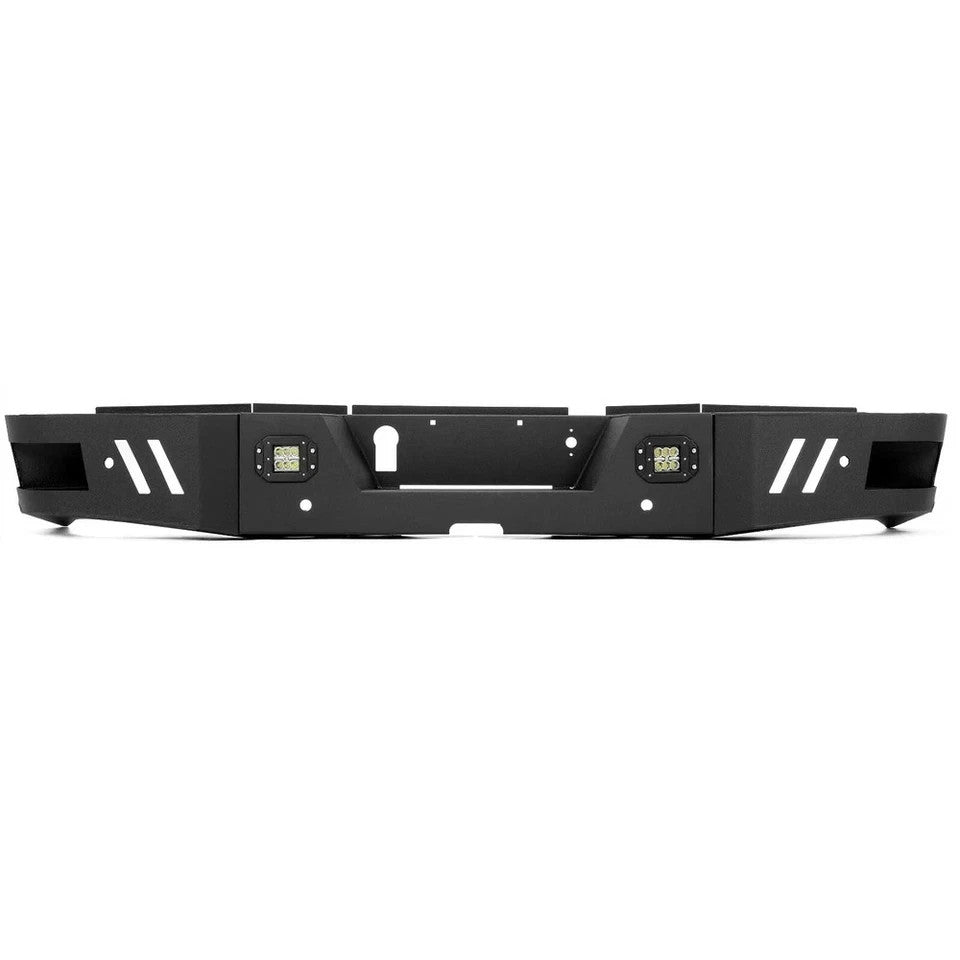 Rear Bumper For Dodge Ram 2500 3500 2010-2024 w/ LED Lights Steel Powder Coated