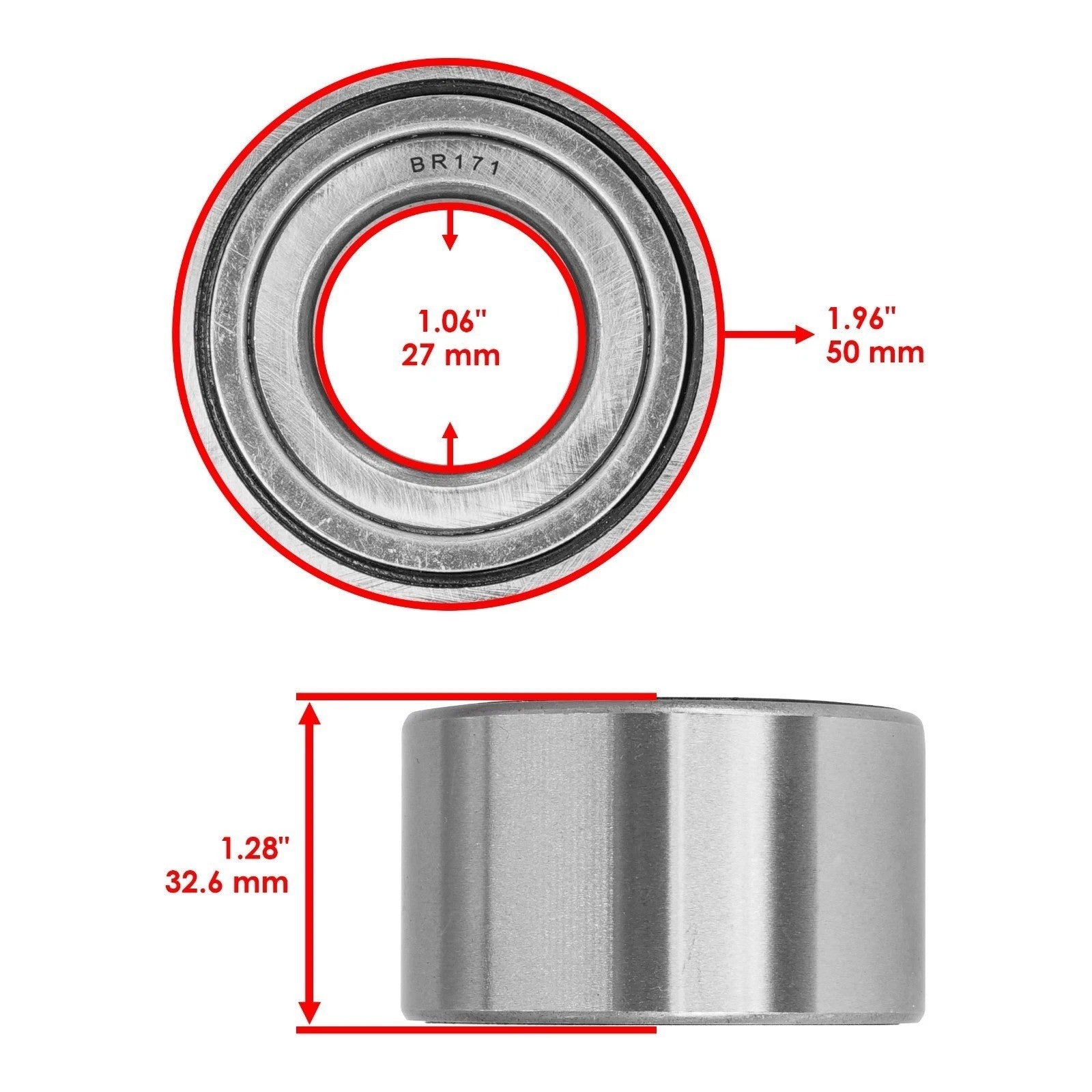 2 Front Wheel Knuckle Ball Bearing For Honda TRX500 Foreman 500 4X4 2014-2019