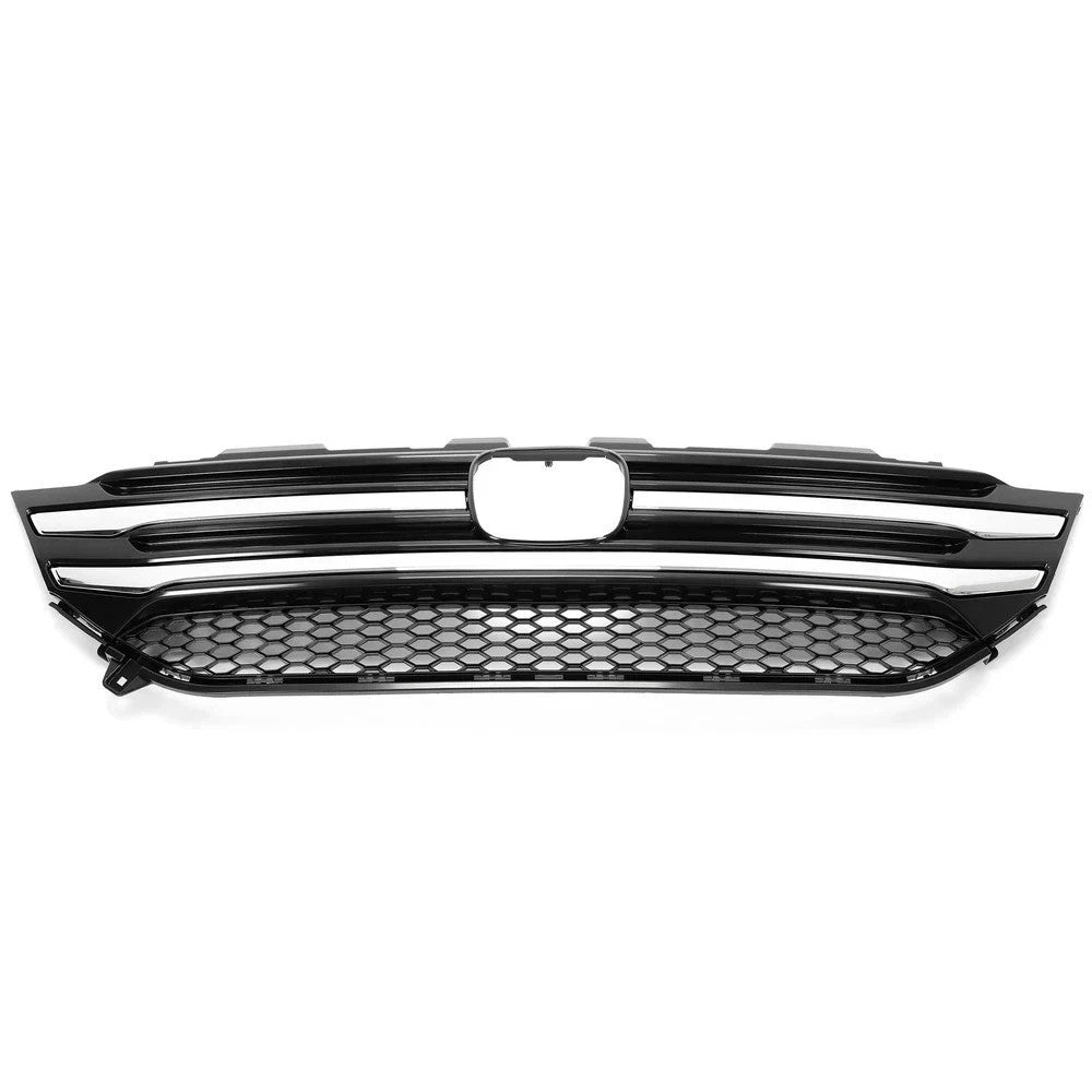 For 2016 2017 2018 Honda Pilot Front Bumper Upper Grille W/Chrome Trim Molding