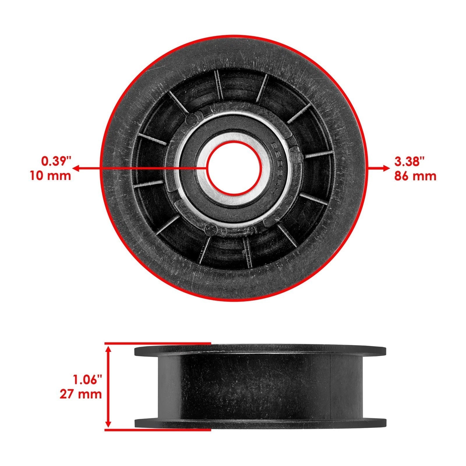 Idler Pulley For Transmission Belt For John Deere E100 E110 E120 E130 E140 E150