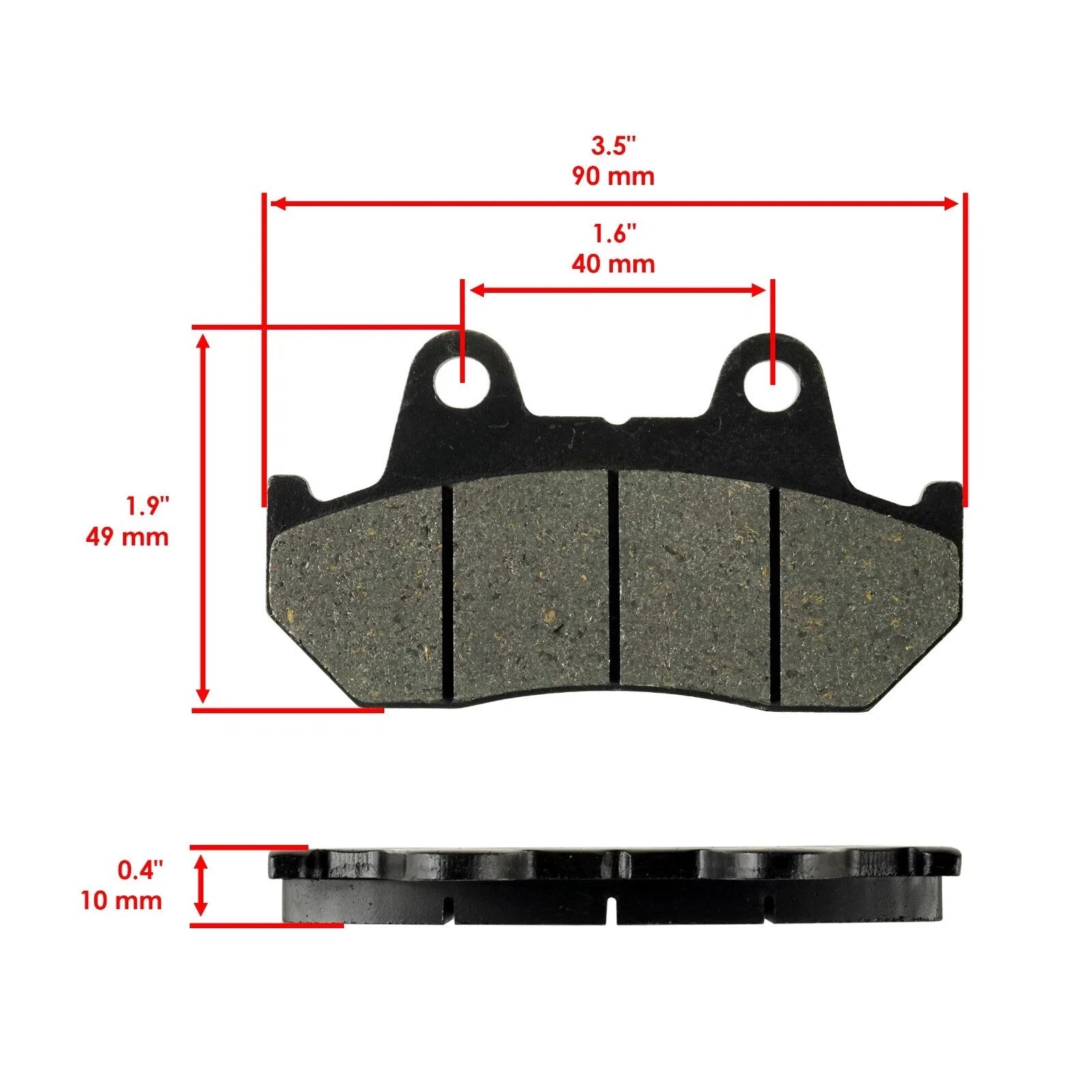 Front Rear Brake Pad Shoe for Honda VT500C Shadow 83-1986/VT500Ft Ascot 1983-84
