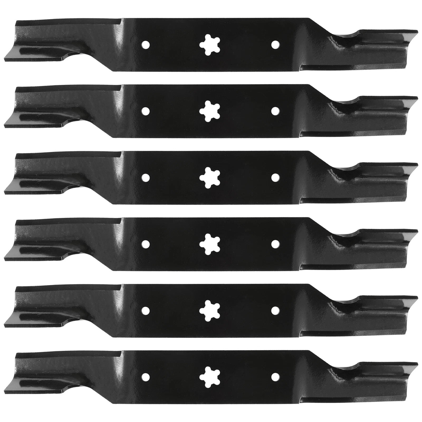 18 1/2 inch x 5 Point Star 54" Deck Notched High Lift Blade For Husqvarna Poulan