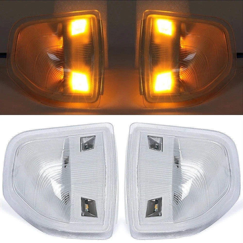 HECASA Clear LED Side Mirror Turn Signal Light For Dodge Ram 1500 2500 3500 4500