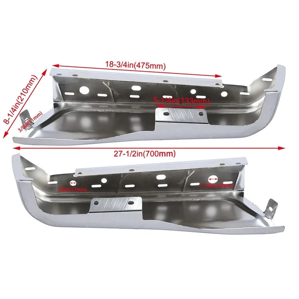 Rear LH RH Chrome Bumper Face Bar End Caps For 2015-2019 2020 Ford F150