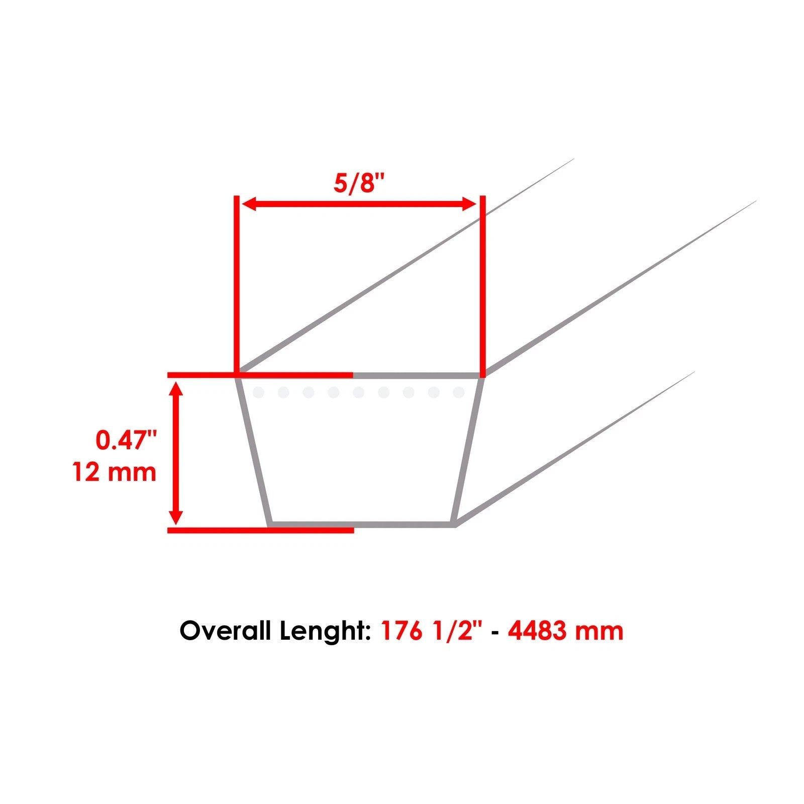 Aramid 60" Deck Belt For Husqvarna PZ29 PZ34 PZ60 PZT60 PZ6029 PZ6030 Z560