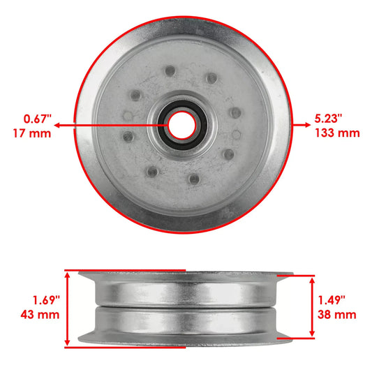 Deck Large Idler Pulley For John Deere D100 D105 D110 D120 D125 D140 GY20629