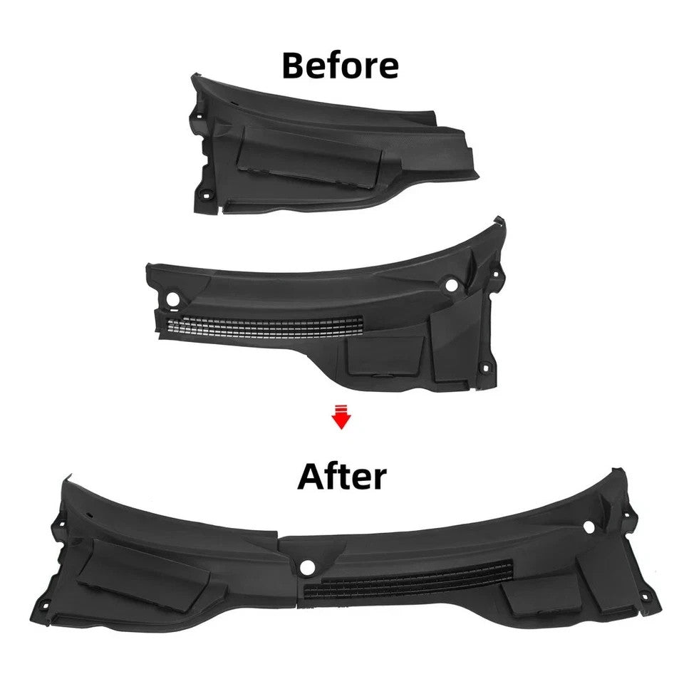 For Mini Cooper R55 R56 R57 07-15 PAIR Windshield Cowl Cover Grille