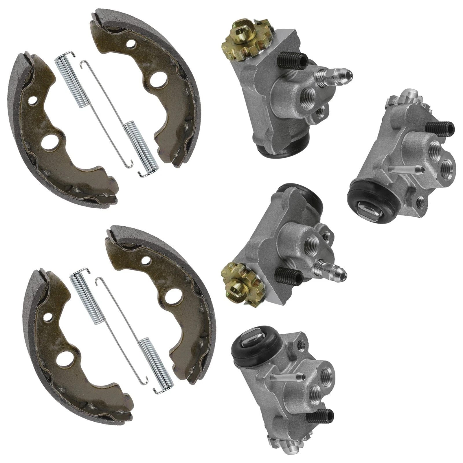 Front L/R Brake Cylinder & Shoe For Honda Fourtrax 300 TRX300FW 4x4 1988-2000