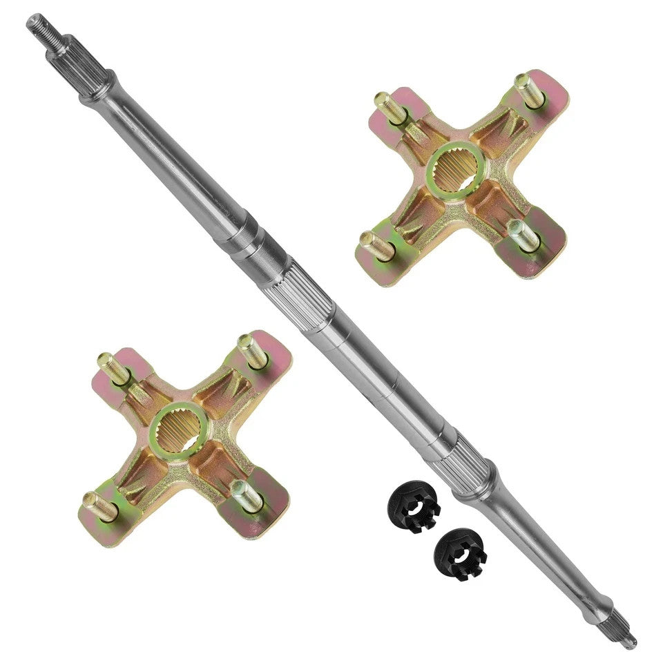 Rear Axle Shaft with Wheel Hub Nuts for Yamaha Raptor 660R YFM660R 2001-2005