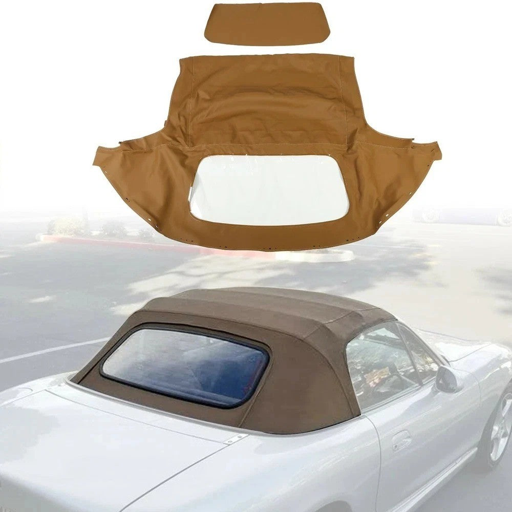 Convertible Soft Top & Plastic Window Tan Cabrio For 1990-03 04 2005 Mazda Miata