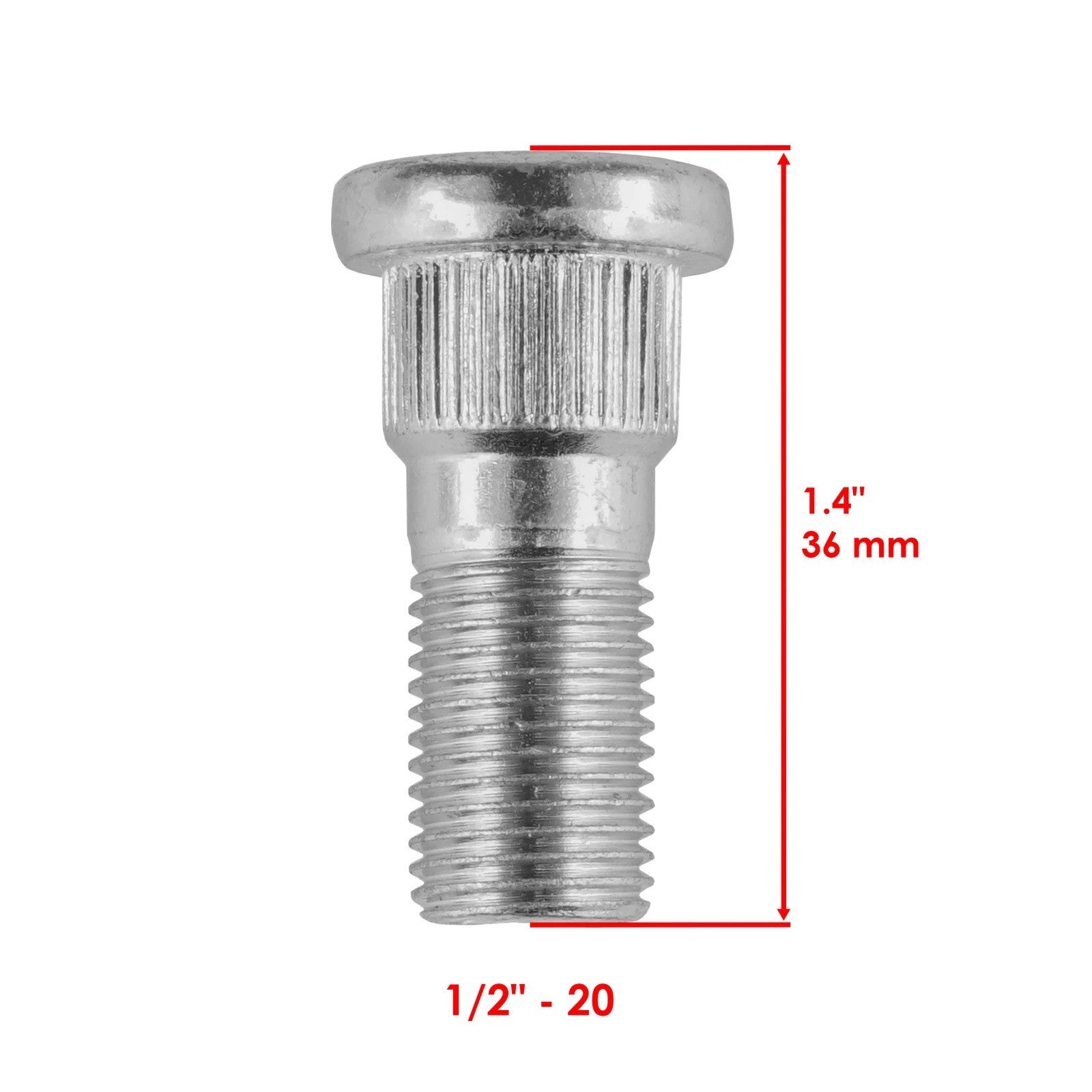 4 Front or Rear Wheel Hub Stud Bolt For Kawasaki Mule 4010 KAF620 2009-2021