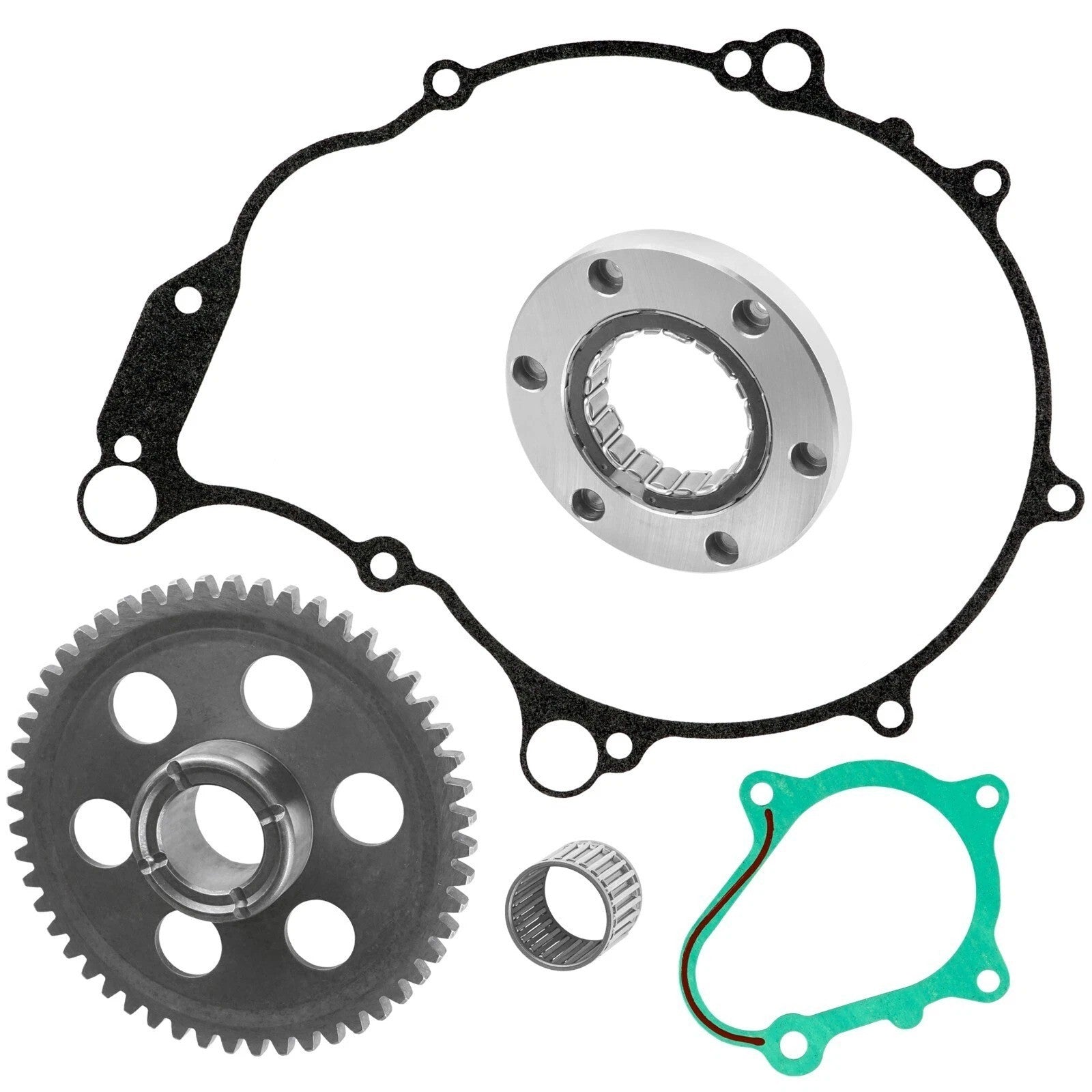 Starter Clutch & Gear Idler W/ Gaskets For Yamaha YFM660R Raptor 660R 2001-2003