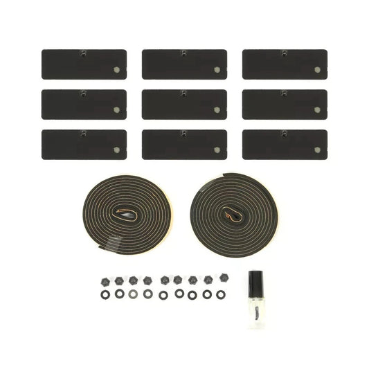 HECASA Rear Window Windshield Louver Cover Sunshade Vent For 11-23 Dodge Charger