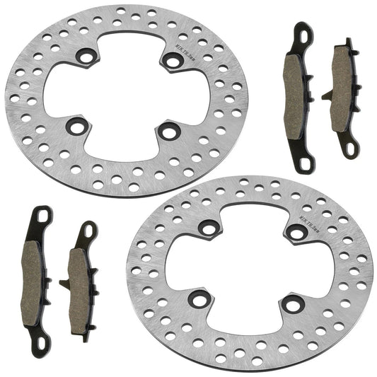 2 Front Brake Disc Rotor Pad for Kawasaki Prairie 650 KVF650A KVF650B 2002-2003