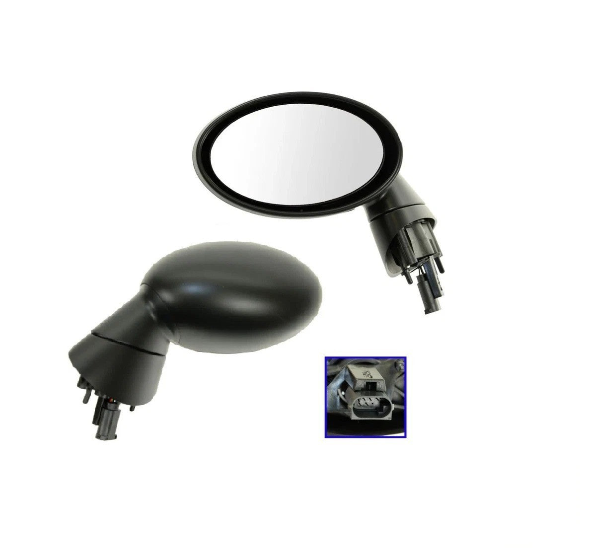 Mirror Power Heated Fixed Paint To Match Pair Set for Mini Cooper S NEW