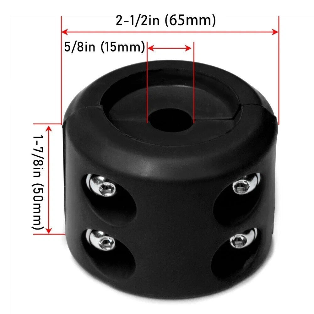 HECASA Winch Stopper Stop Rubber Cable Line Waterproof Rope Hook For ATV UTV