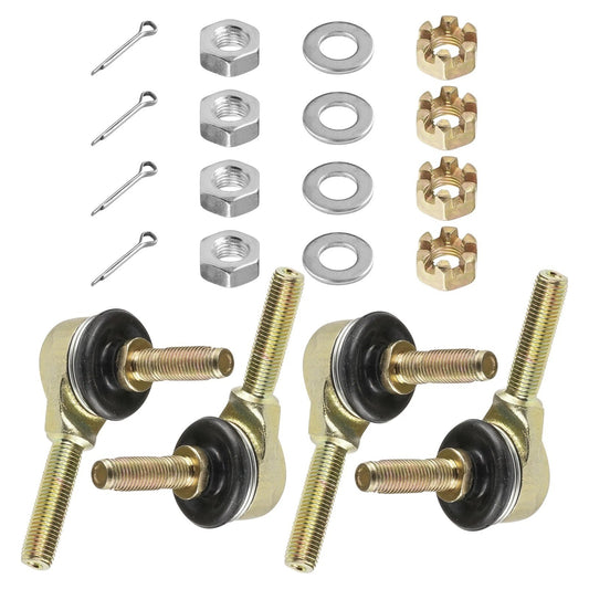 2 Sets of Tie Rod End Kit for Suzuki LT250 LT250R LT-250R Quadracer 250 1985-92