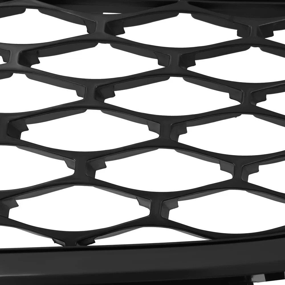 Front Bumper Upper+Lower Grille Black w/Chrome Molding For Mazda CX-7 2010-2012