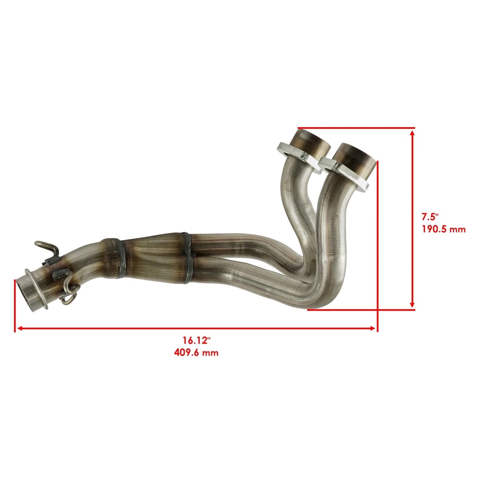  Exhaust Pipe w/ Gaskets For Yamaha Rhino 700 YXR700FDU 4x4 Ducks Fi 08-09