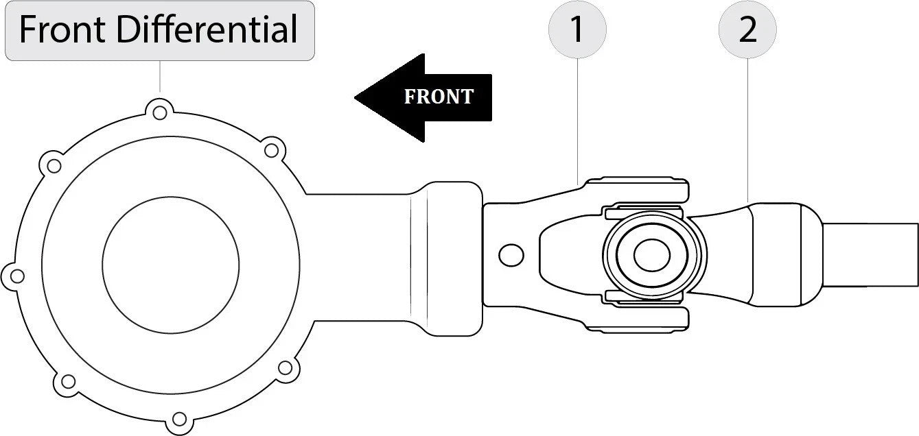 Front Differential Yoke W/U-Joint for Suzuki LT-A500F LT-F500F Vinson 500 02-07