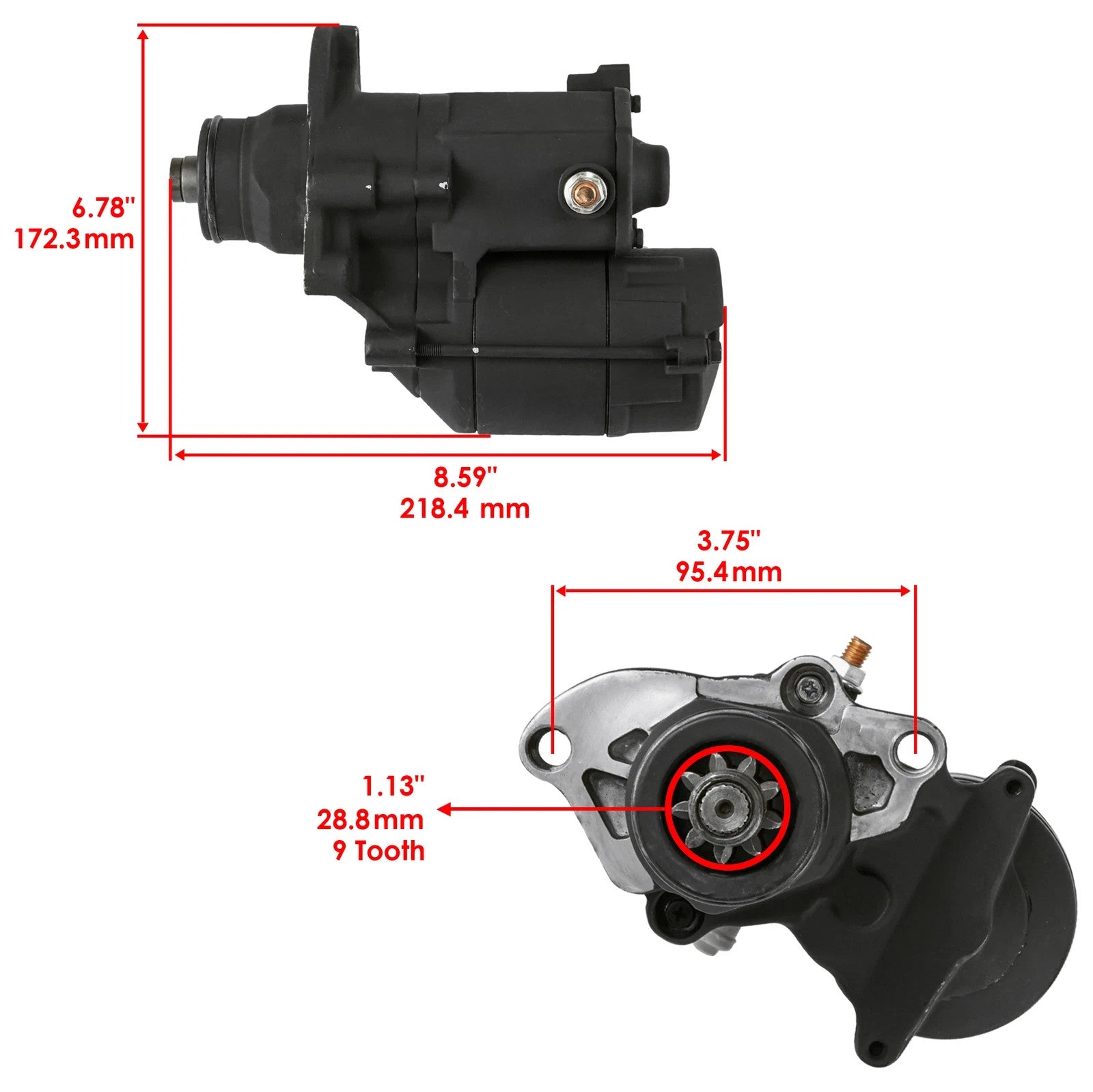 Starter For Harley Davidson Ultra Classic 1584cc 1803cc 1690cc 2007 2008-2014