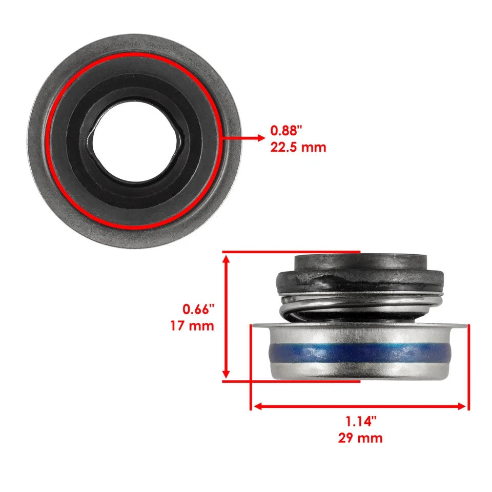 Water Pump Mechanical Seal Rebuild Kit for Kawasaki KLR250 KL250-D 1985 - 2005