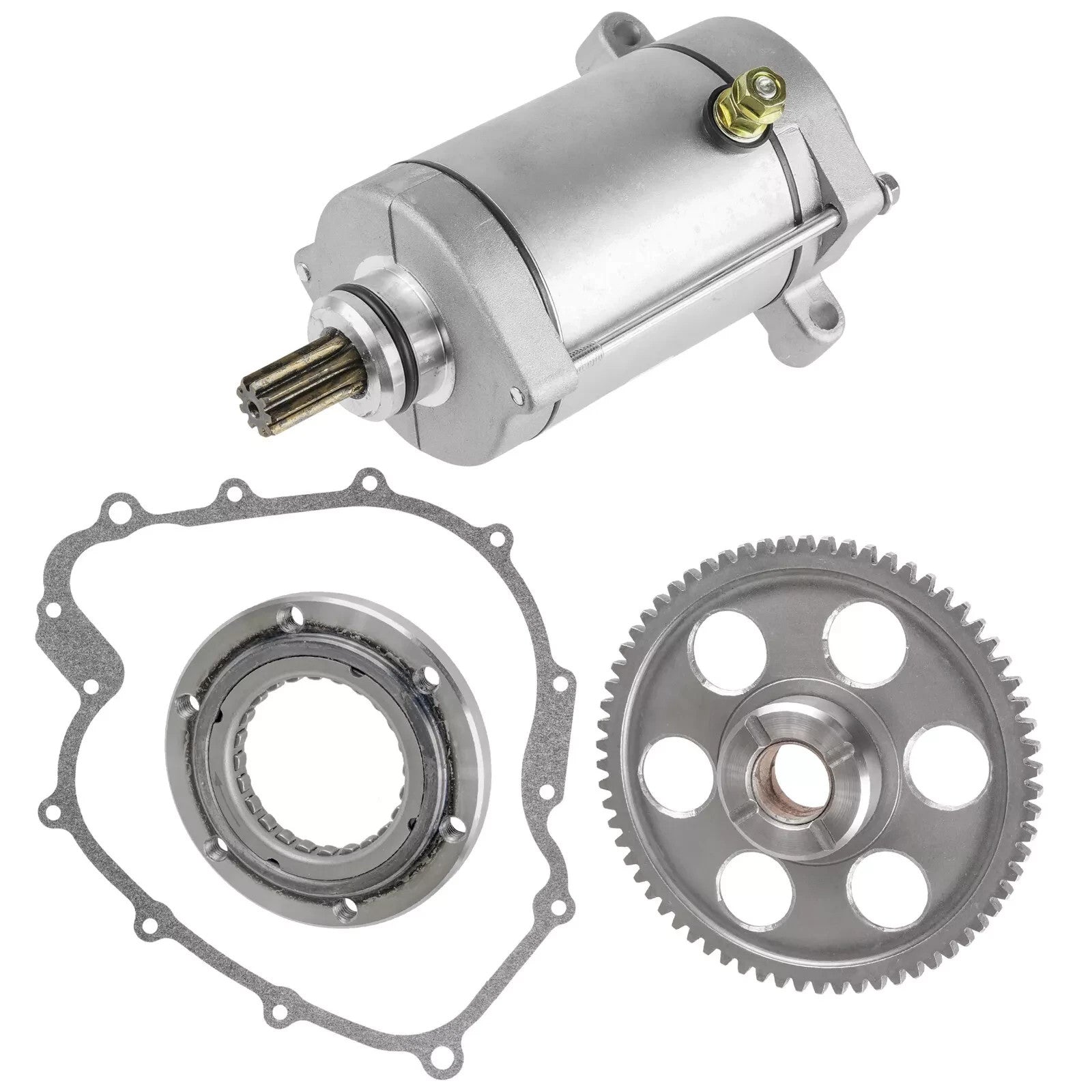Starter & Starter Clutch & Gear Idler for Yamaha Rhino 660 YXR660 2004-2007