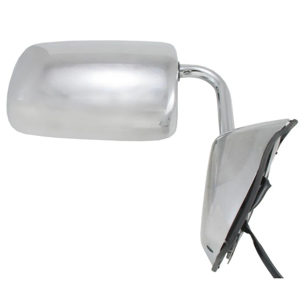 Side View Mirrors Chrome Folding Power Pair Set for 88-93 Dodge Pickup Truck