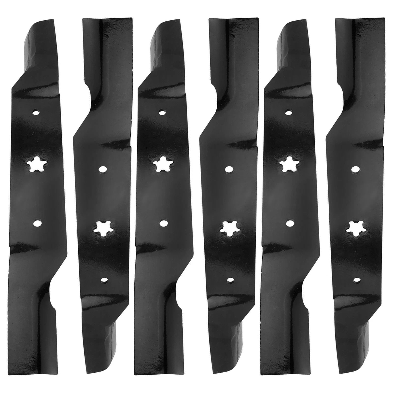 18 1/2 inch x 5 Point Star 54" Deck Notched High Lift Blade For Husqvarna Poulan