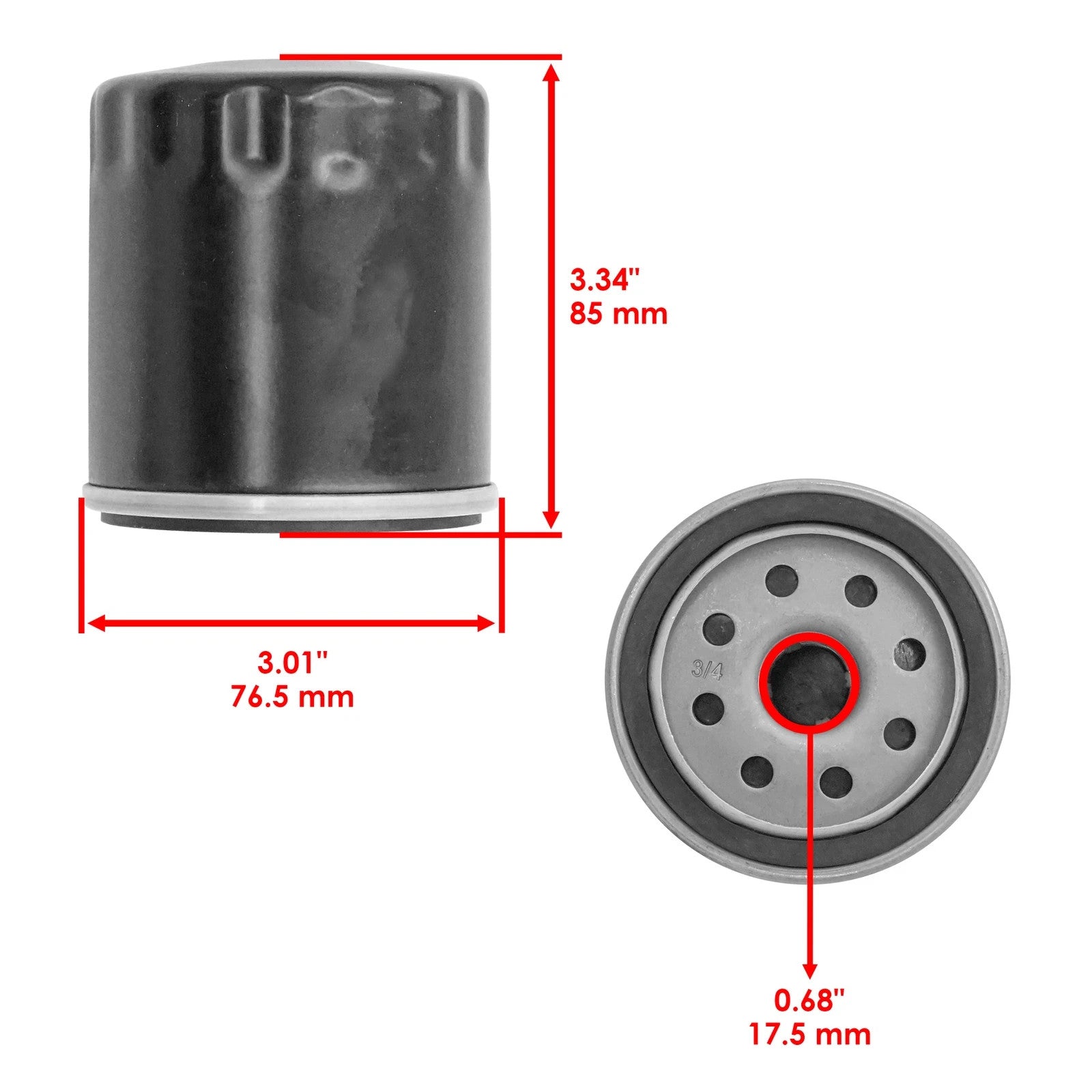 AM101207 Oil Filter For John Deere 142 152 162 316 317 318 420 M653 M655 STX38
