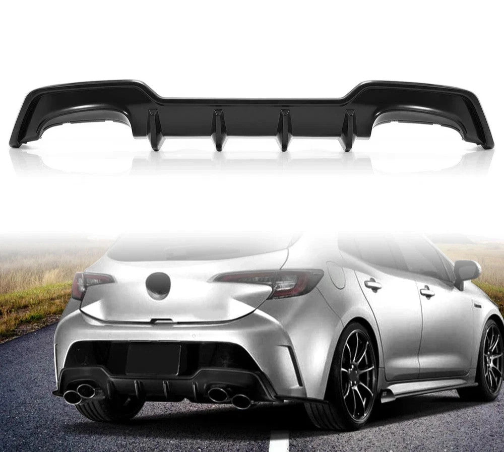 Fits Toyota Corolla Auris Hatchback 2019-2022 T Style Rear Bumper Diffuser ABS