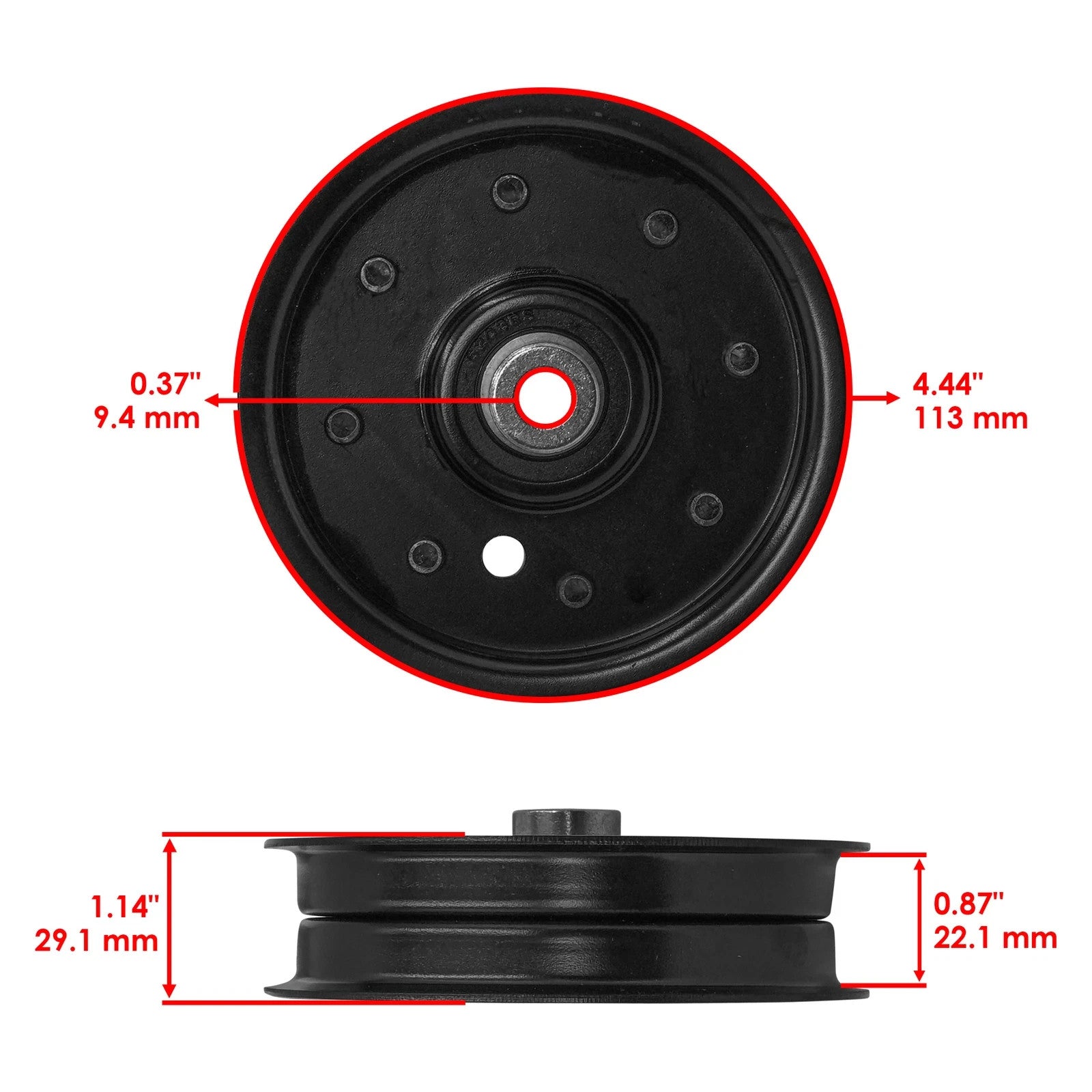 Caltric Idler Pulley For Ariens 2048 2252 1540 1640 1840 2044 2348 2552 2350