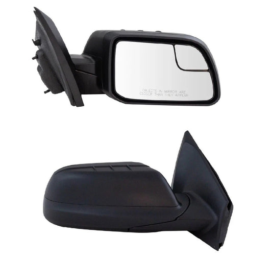 Mirror Power with Spotter Textured Black Passenger Right RH for 11-14 Ford Edge