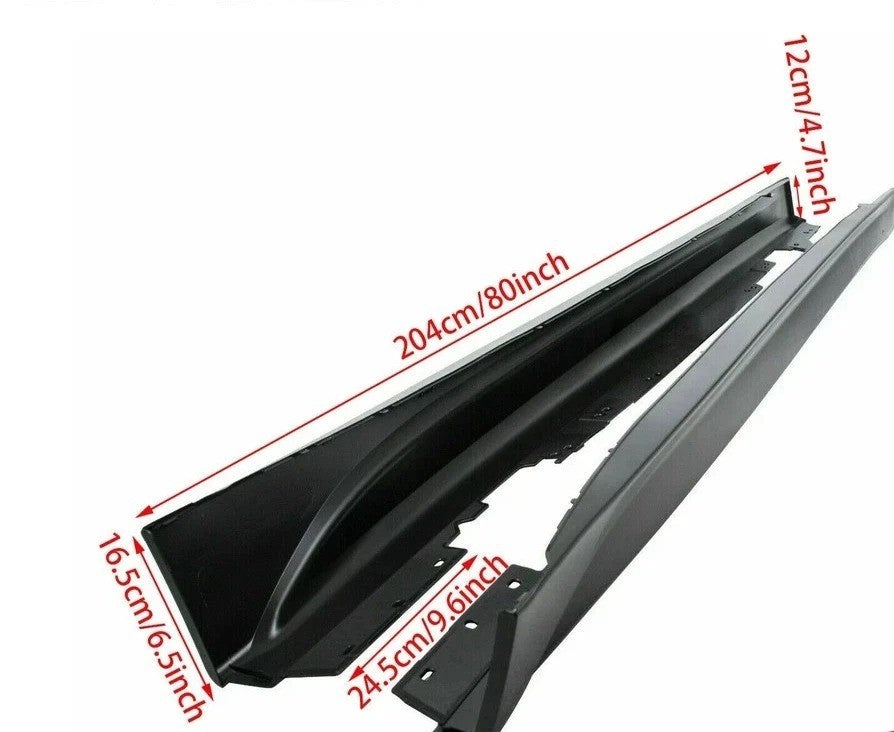 Pair Side Skirts Rocker Panels For 12-18 BMW F30 F31 3 Series Sedan F80 M Style
