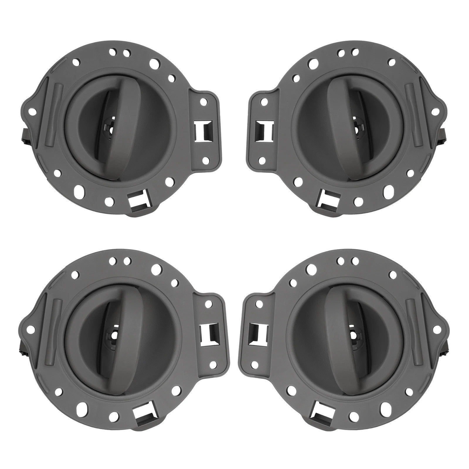 For JEEP COMMANDER 2006-2010 Front Rear Inside Door Handles Painted Gray Set 4
