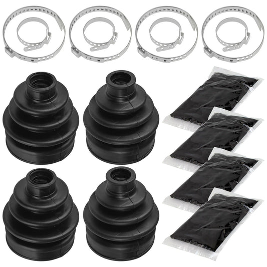 2 Front Axle Inner Outer CV Boot Kit for Yamaha Grizzly 350 YFM350Fg 4WD 2007-14