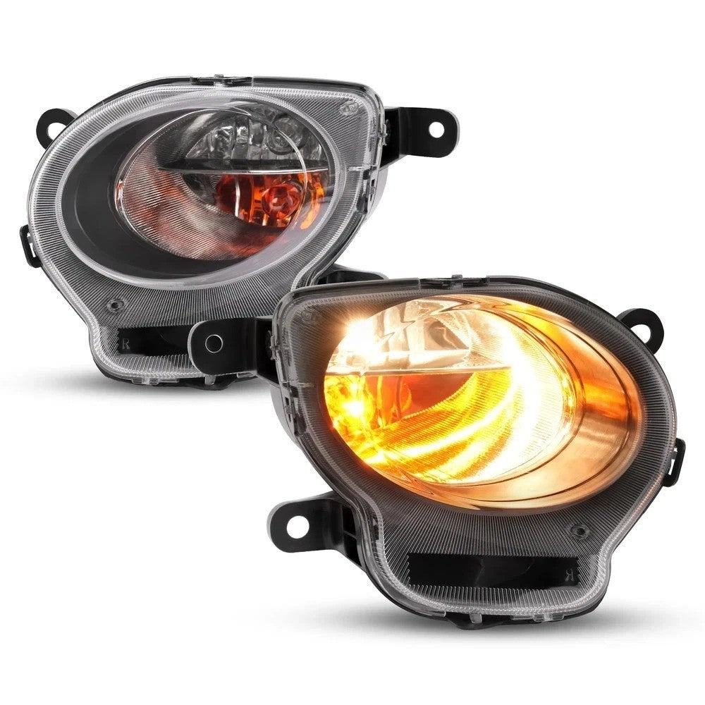 Clear Lens Turn Signal Parking Lights For Fiat 500 2012-2017  Front Right + Left