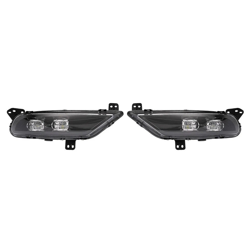 Front Fog Lights Black LED For Chrysler 300 2015-2024 Left and Right 68294009AA