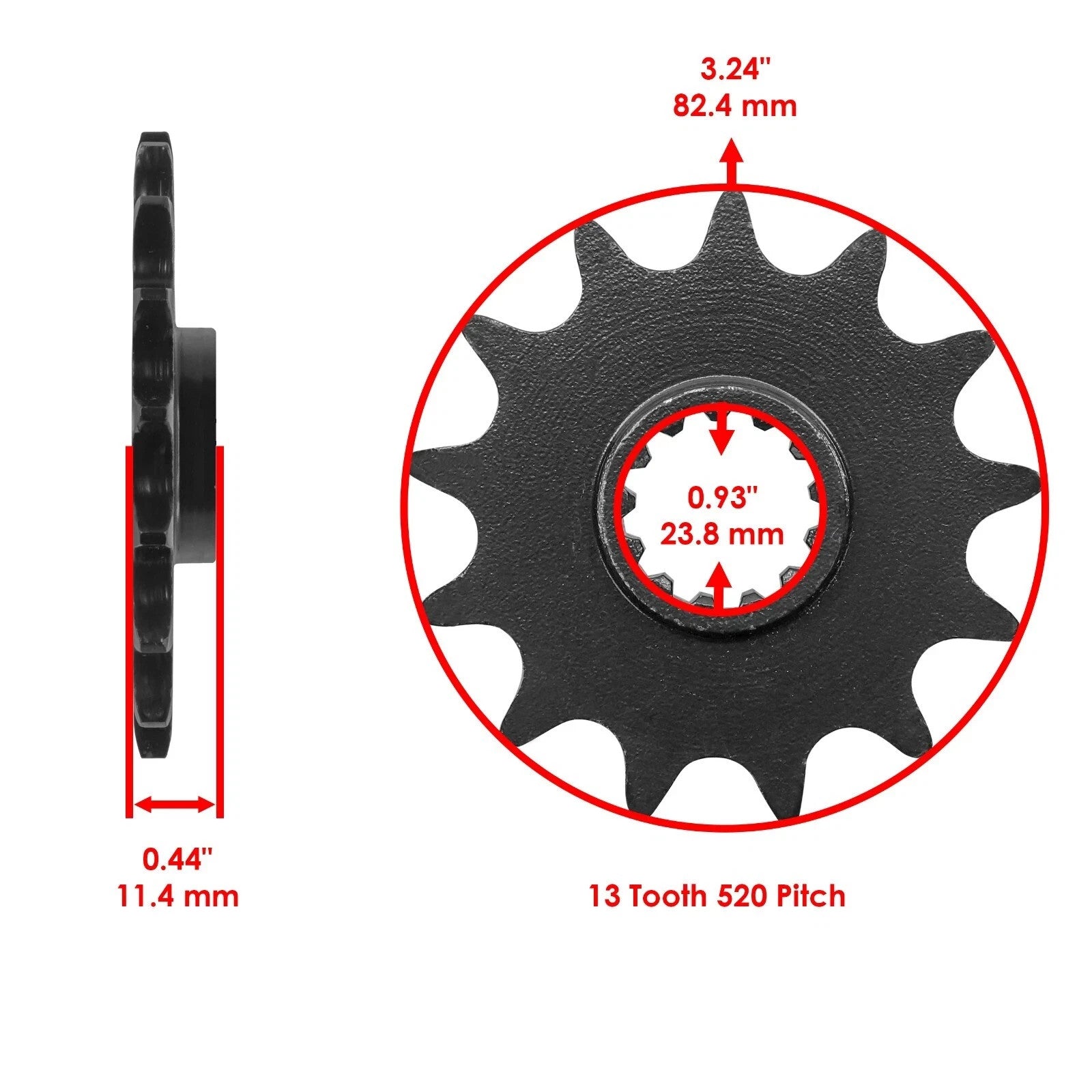 Drive Chain & Sprockets Kit for Suzuki RM250 1998 2004-2012