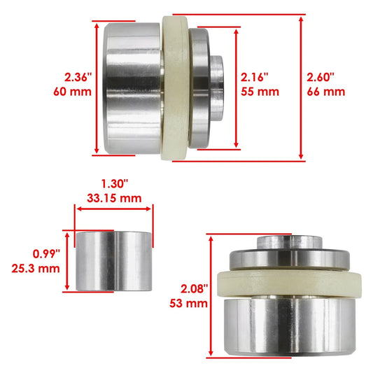 Caltric Front Differential Output Hub Assembly for Polaris 3236675 3235911