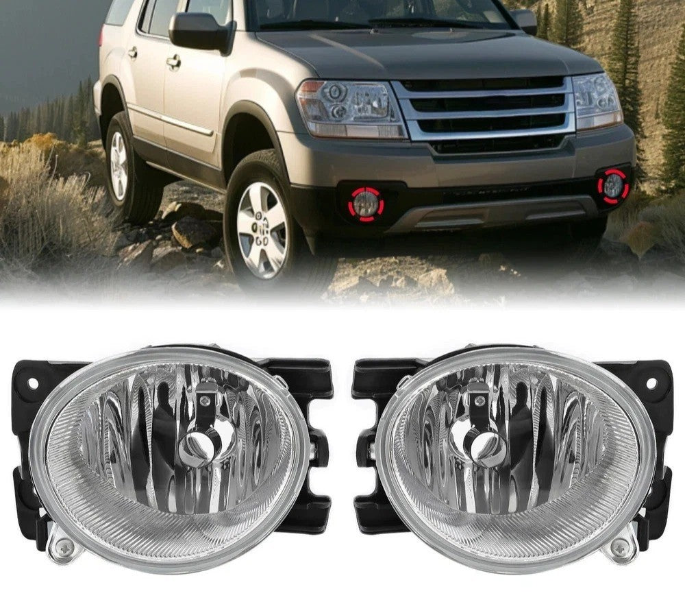 HECASA Bumper Fog Driving Lights Lamps Set For Honda Pilot 2009 2010 2011 LH+RH