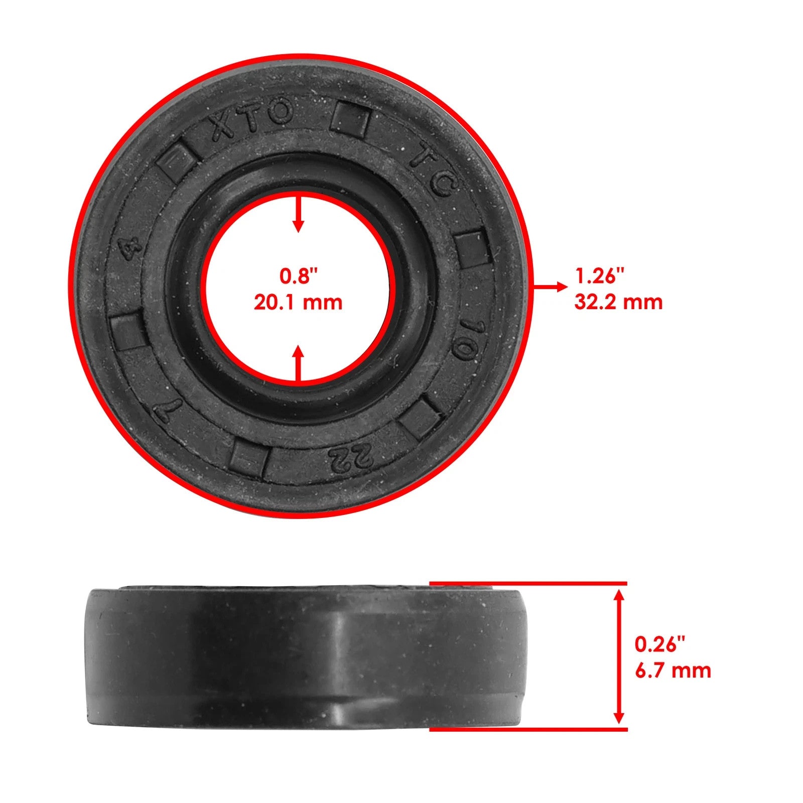 Caltric Water Pump Mechanical Seal Rebuild Kit for Kawasaki KLR650 KL650 1987-22